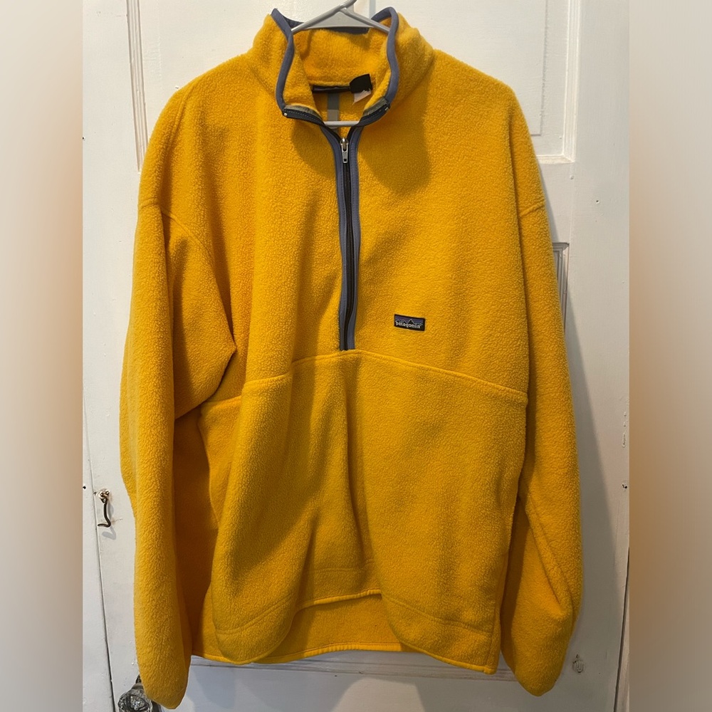 PATAGONIA 🌄 Golden Yellow ¾ Zip Fleece